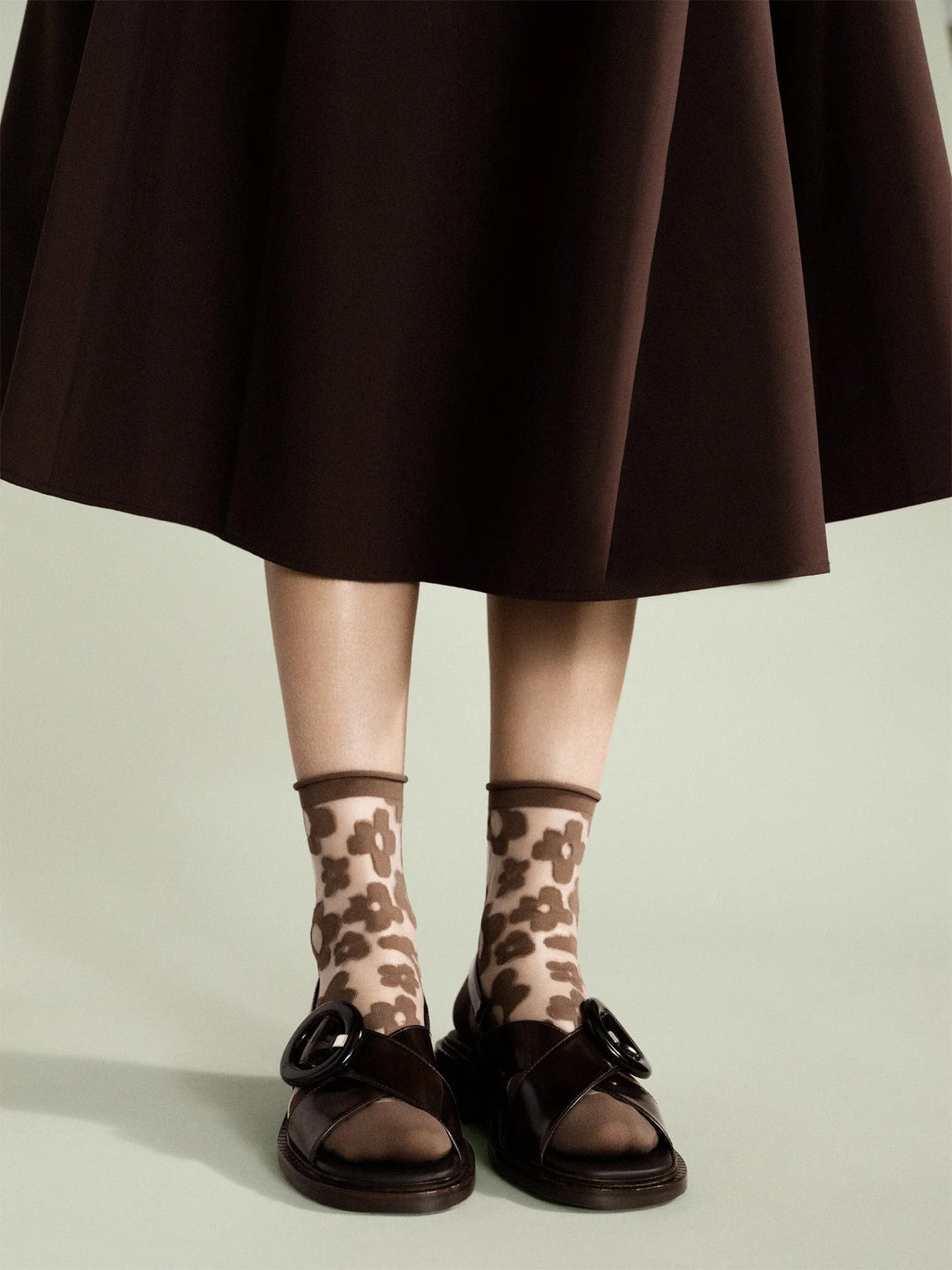 Hansel from Basel – Pop Sheer Short Crew in Mocha