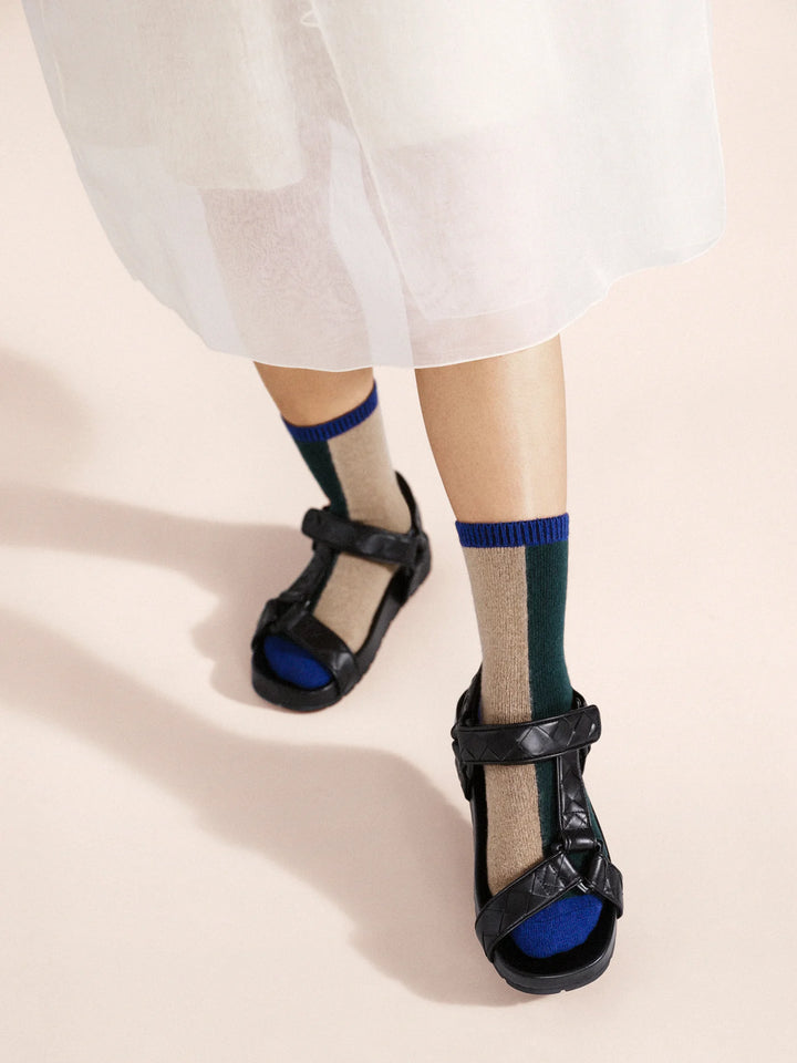 Hansel from Basel - Half and Half Cashmere Crew