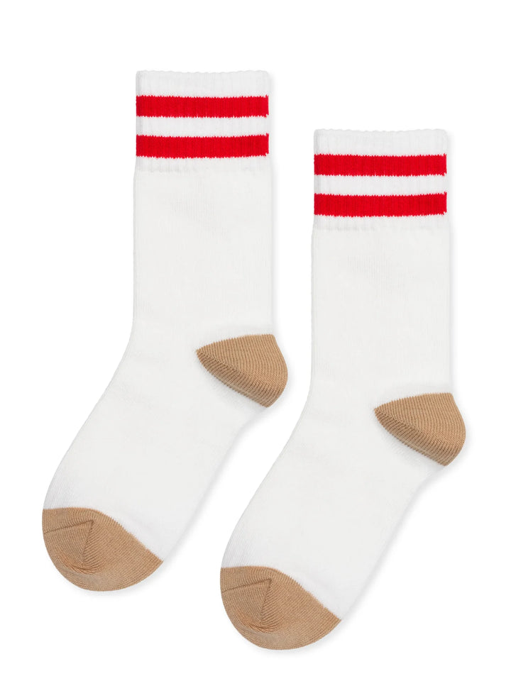 Hansel from Basel – Collegiate Stripe Crew in Ivory