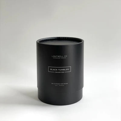 Lightwell Co. - Fireside Black Tumbler Candle