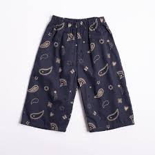 Wild Wawa- Wide Leg Pant in Midnight Bandana