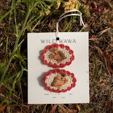Wild Wawa- Crochet Clip Set in Prairie Pony