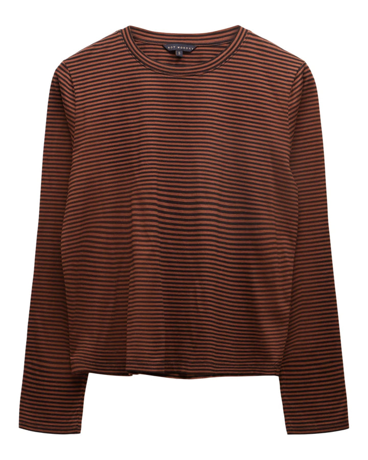 Not Monday – Ivy Stripe Tee in Maple