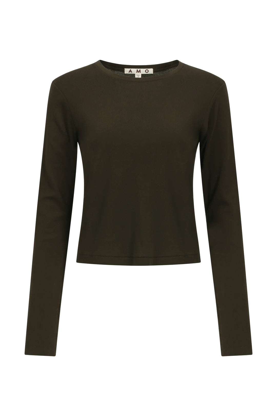 AMO – Jade Long Sleeve Tee in Tarnish
