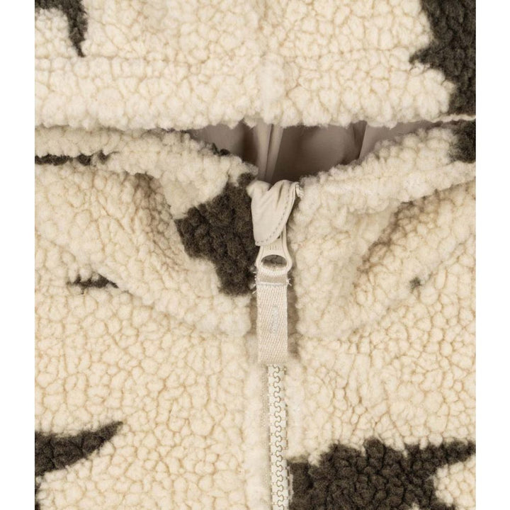 Konges Slojd - Jody Teddy Hoodie in Gris Dinosaur