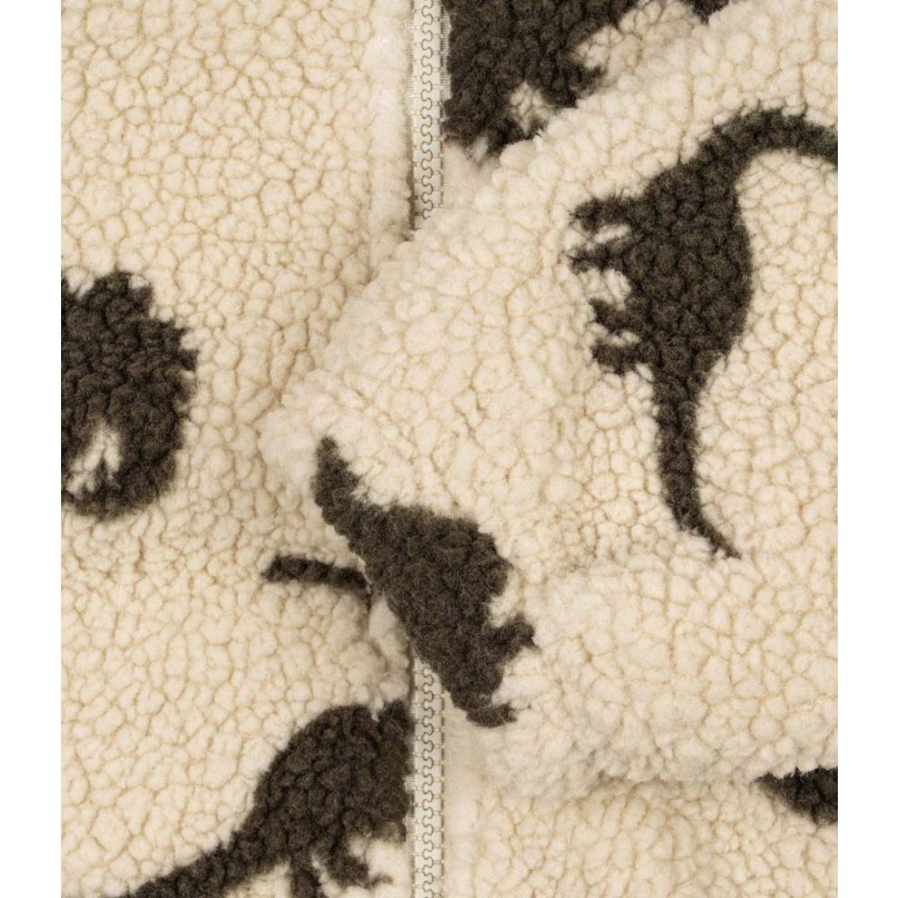 Konges Slojd - Jody Teddy Hoodie in Gris Dinosaur