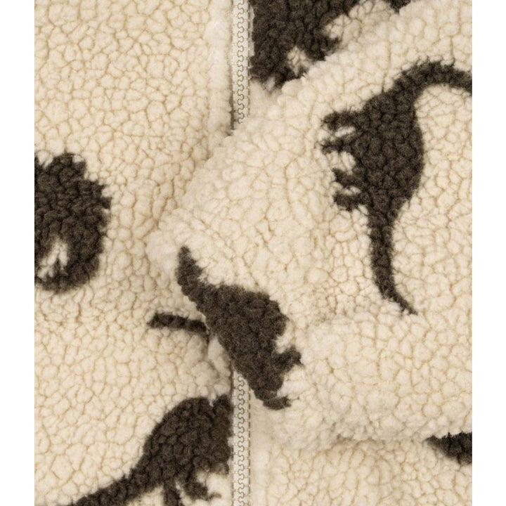 Konges Slojd - Jody Teddy Hoodie in Gris Dinosaur