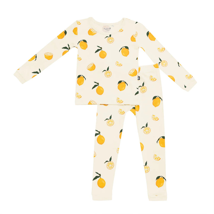 Kyte Baby - Long Sleeve Toddler Pajama Set in Lemons