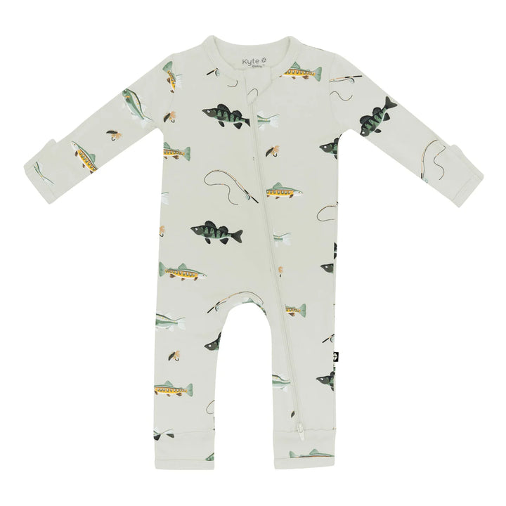 Kyte Baby - Zippered Romper in Fishing