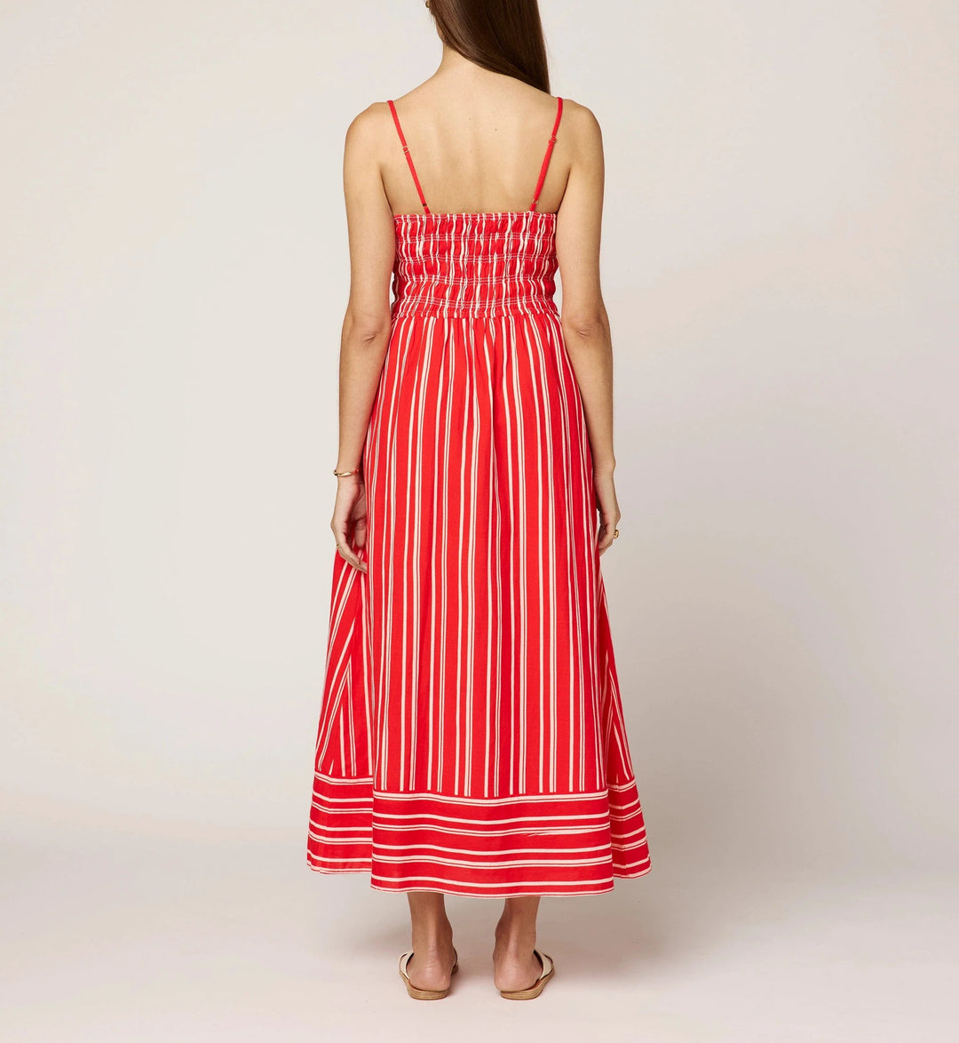 Cleobella – Lacey Ankle Dress in Poppy Red