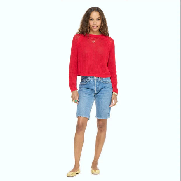 Kerri Rosenthal – Malibu Sweater in Red