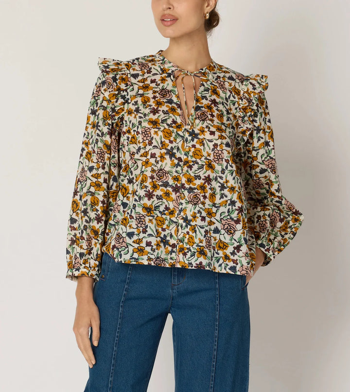 Cleobella – Malin Blouse in Wild Cosmos