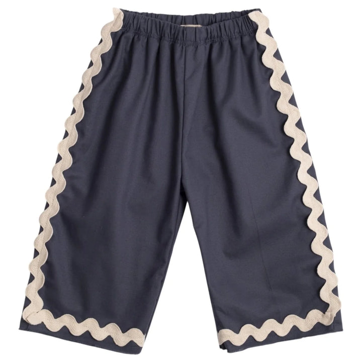 Wild Wawa- Wide Leg Pant in Mar Azul