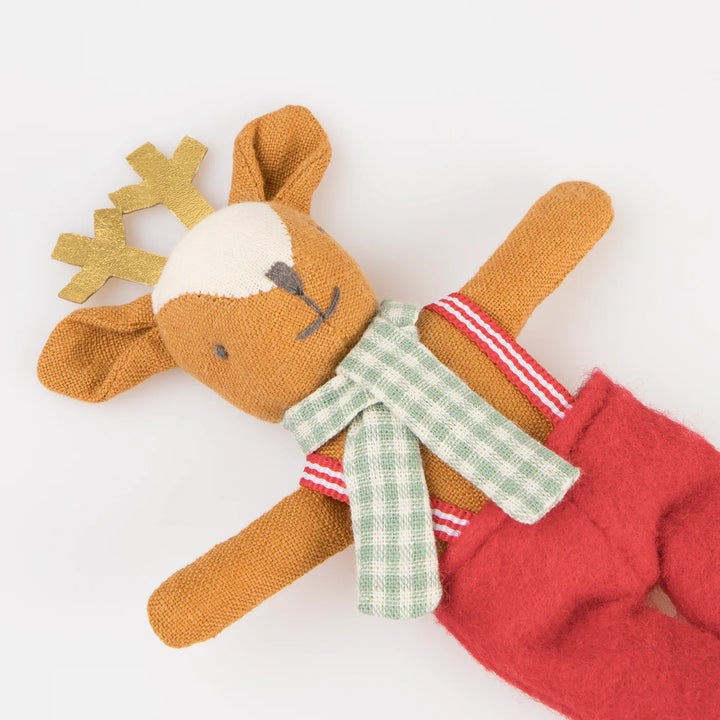 Meri Meri - Mini Reindeer Doll with Gingerbread Suitcase