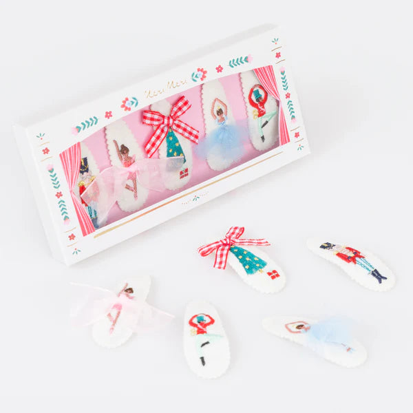 Meri Meri - Embroidered Nutcracker Hair Clips