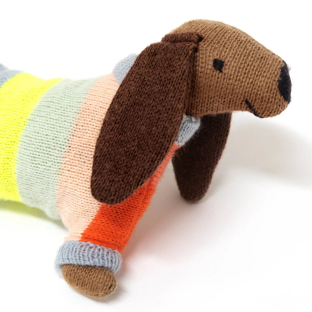 Meri Meri – Knit Dachshund Rattle
