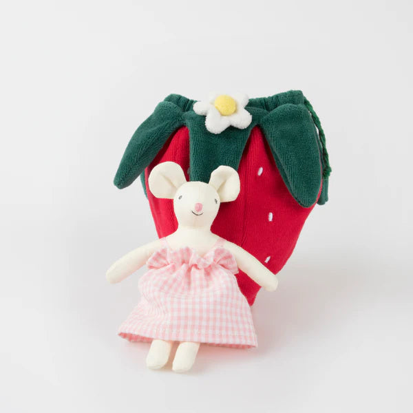 Meri Meri - Strawberry Mouse Mini Doll