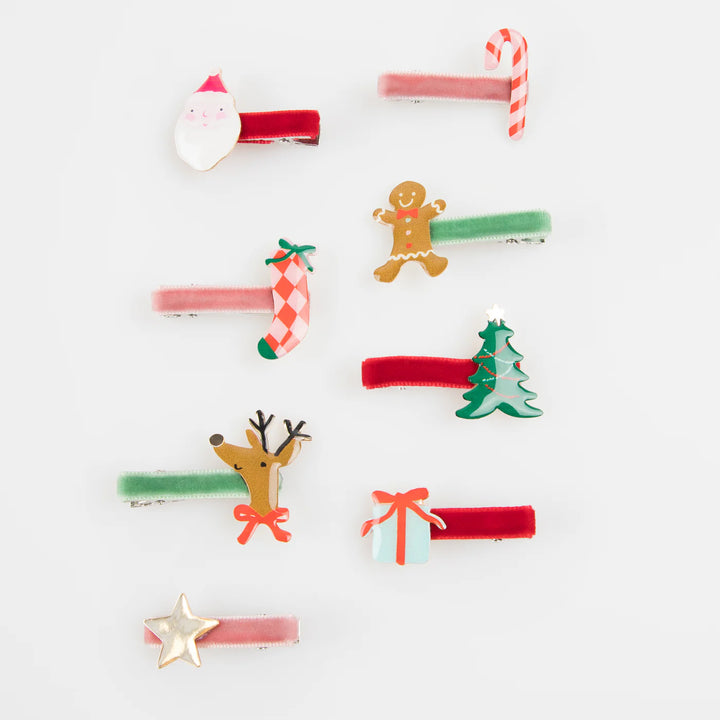 Meri Meri - Jolly Christmas Bow Clips