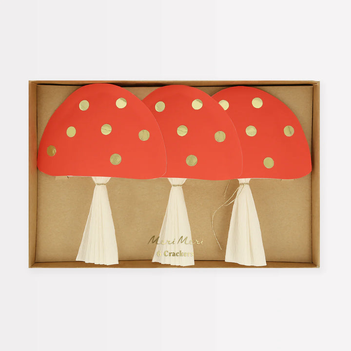 Meri Meri - Mushroom Christmas Crackers