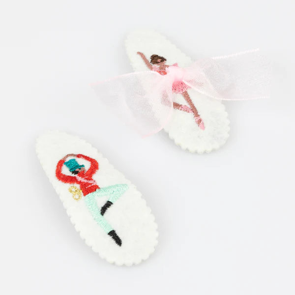 Meri Meri - Embroidered Nutcracker Hair Clips