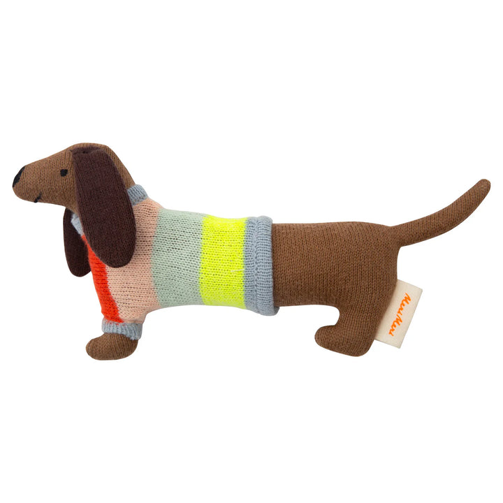 Meri Meri – Knit Dachshund Rattle