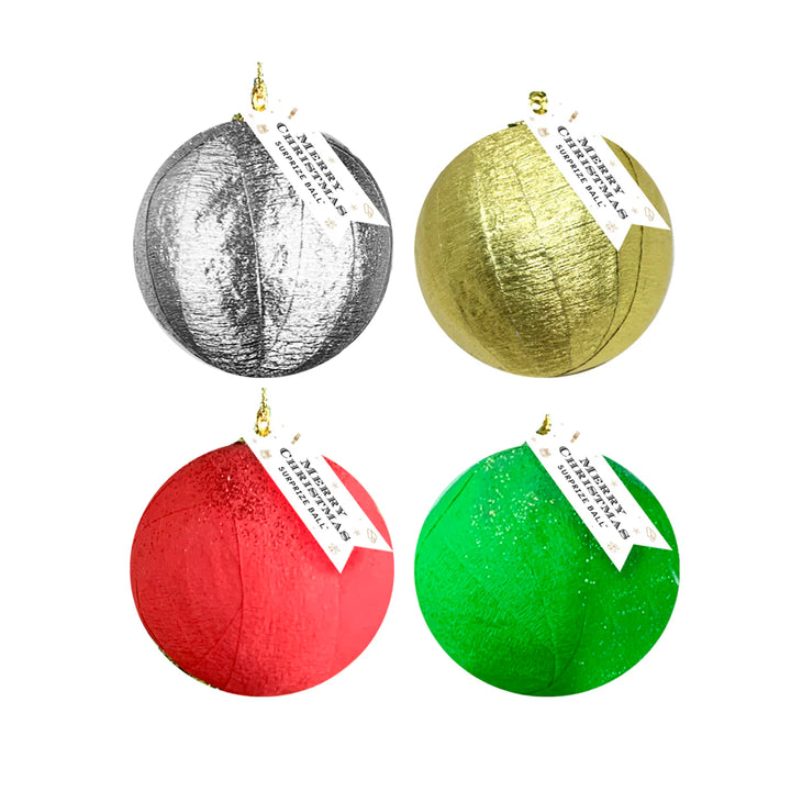 TOPS Malibu – Mini Surprise Ball Assorted Christmas Ornament