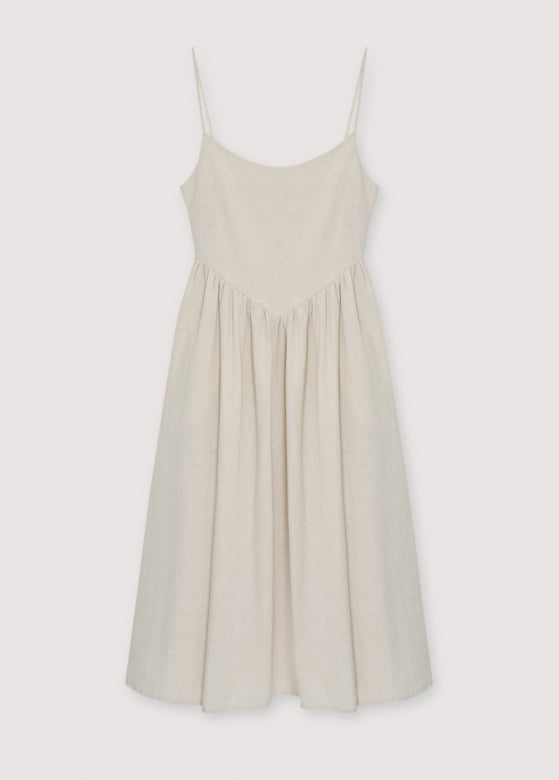 The New Society – Lippia Dress in Sand Vigore