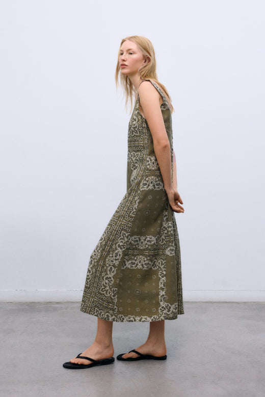 The New Society – Waterlily Dress in Bandana Print