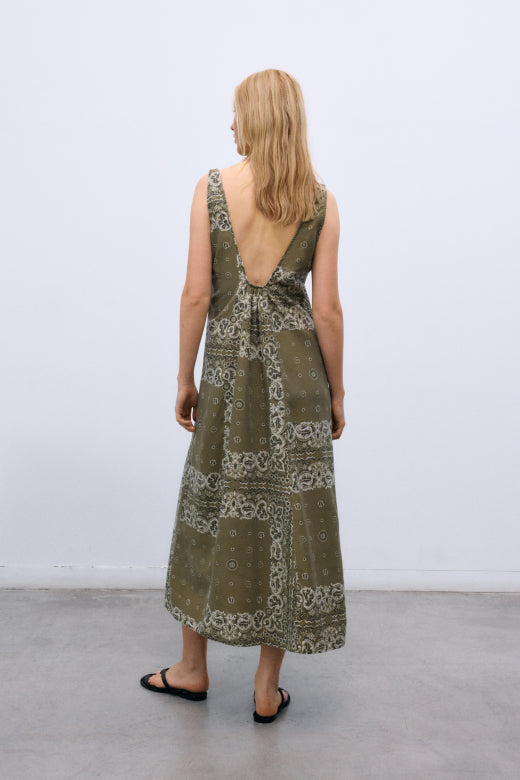 The New Society – Waterlily Dress in Bandana Print