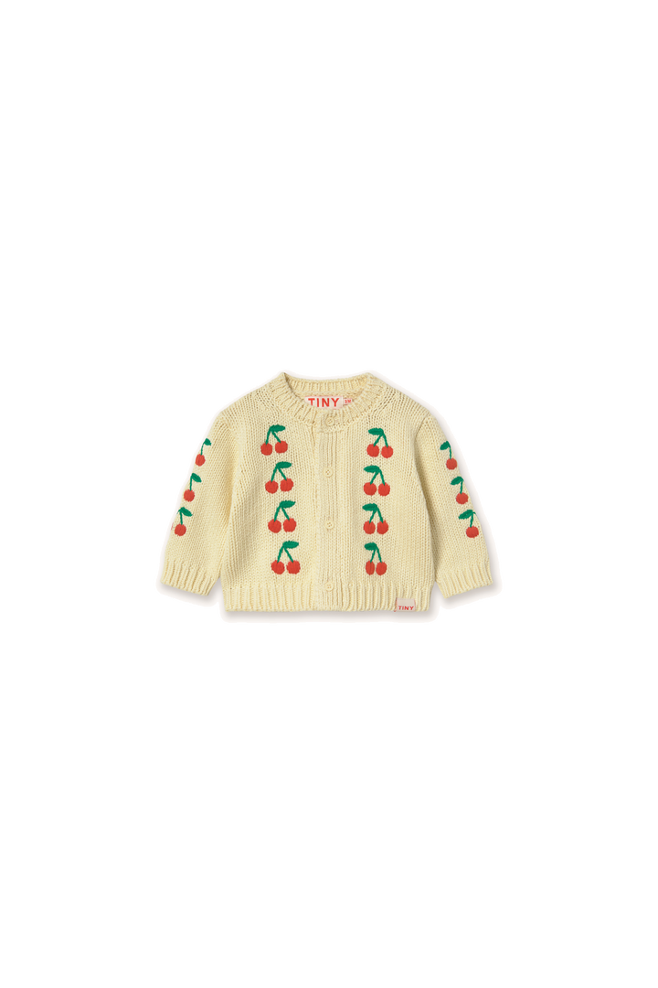 Tiny Cottons – Mini Cherries Knitted Baby Cardigan