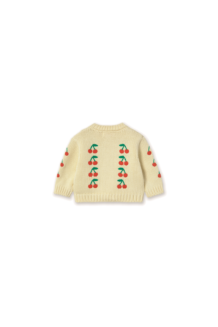 Tiny Cottons – Mini Cherries Knitted Baby Cardigan