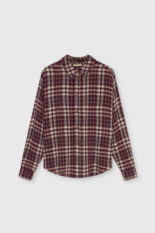 The New Society – Shirt in Ember Check