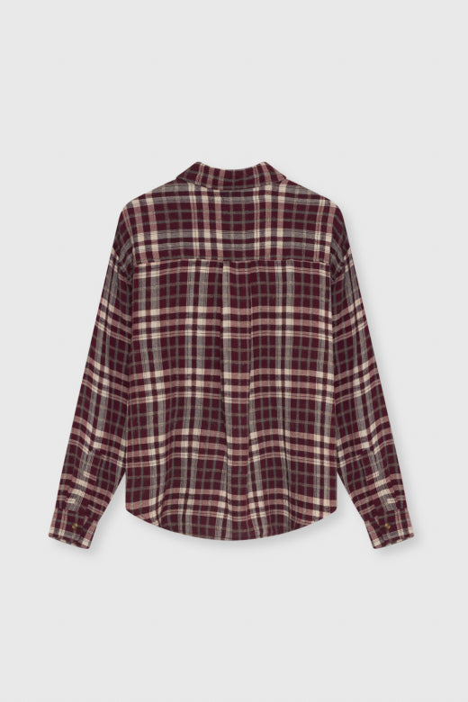 The New Society – Shirt in Ember Check