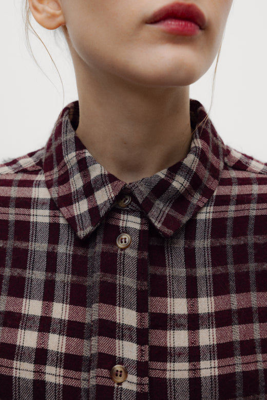 The New Society – Shirt in Ember Check