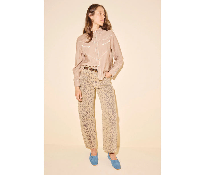 Freda Salvador – Rebecca Belt in Leopard Haircalf
