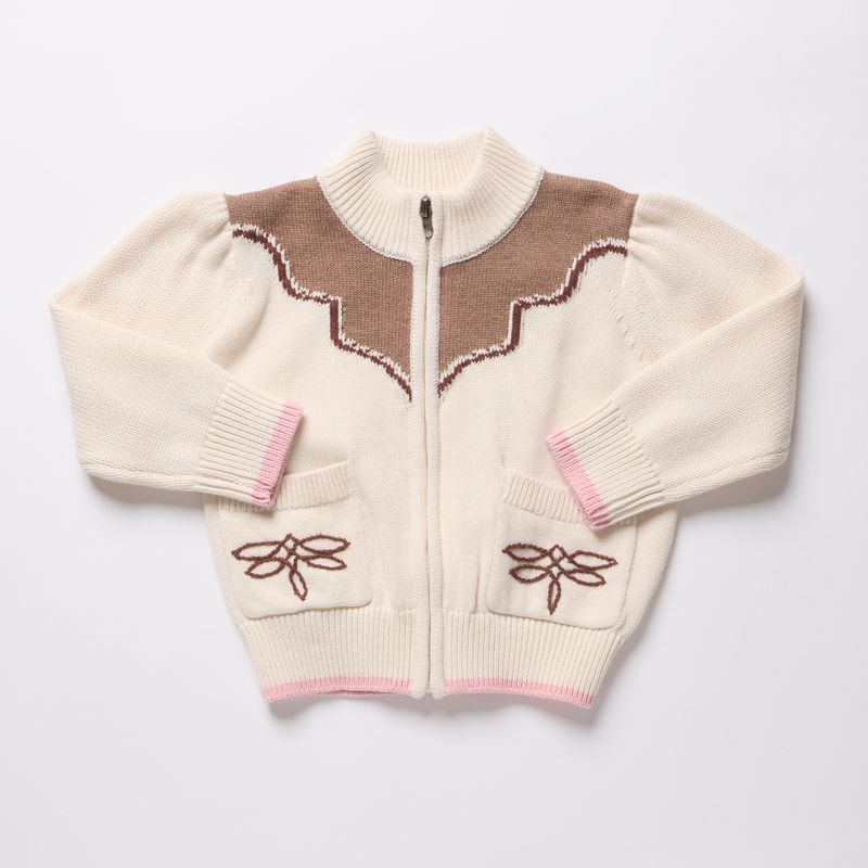 Pink Chicken – Western Zip Sweater
