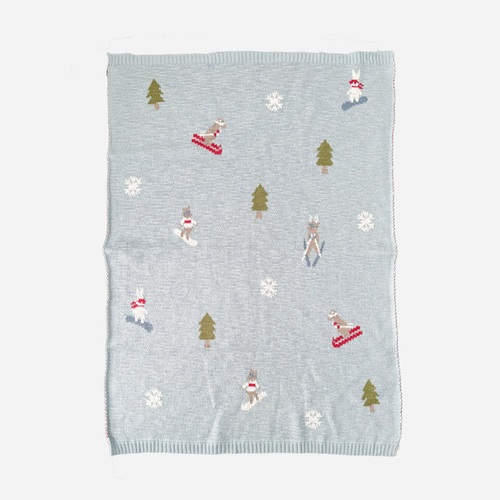 The Blueberry Hill – Organic Cotton Blanket in Ski