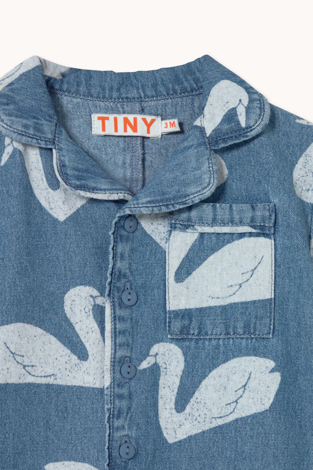 Tiny Cottons – Swans Denim Jumpsuit