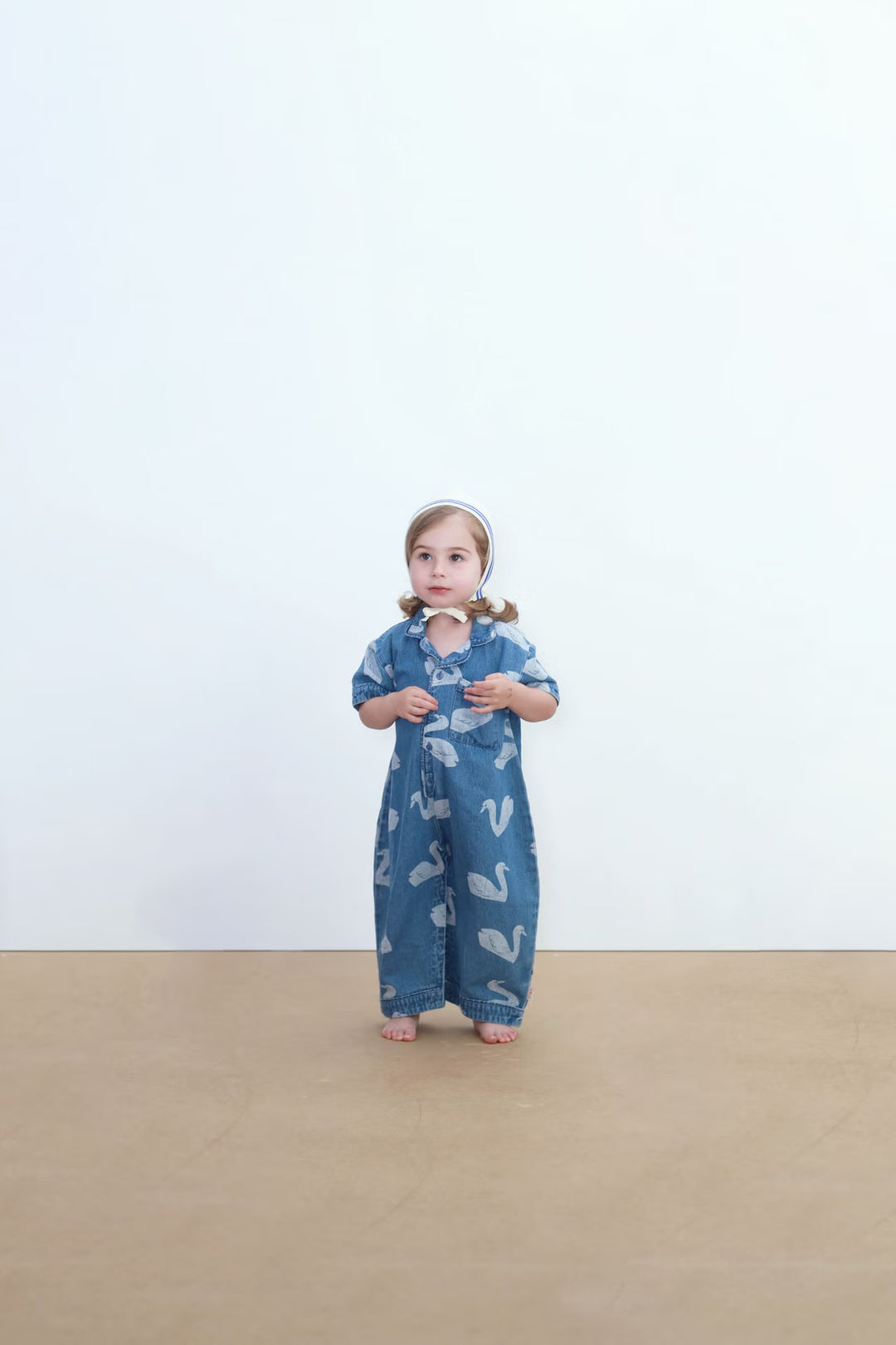 Tiny Cottons – Swans Denim Jumpsuit