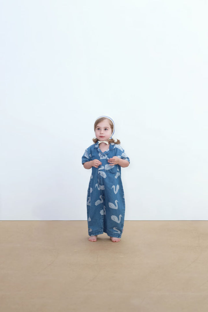 Tiny Cottons – Swans Denim Jumpsuit
