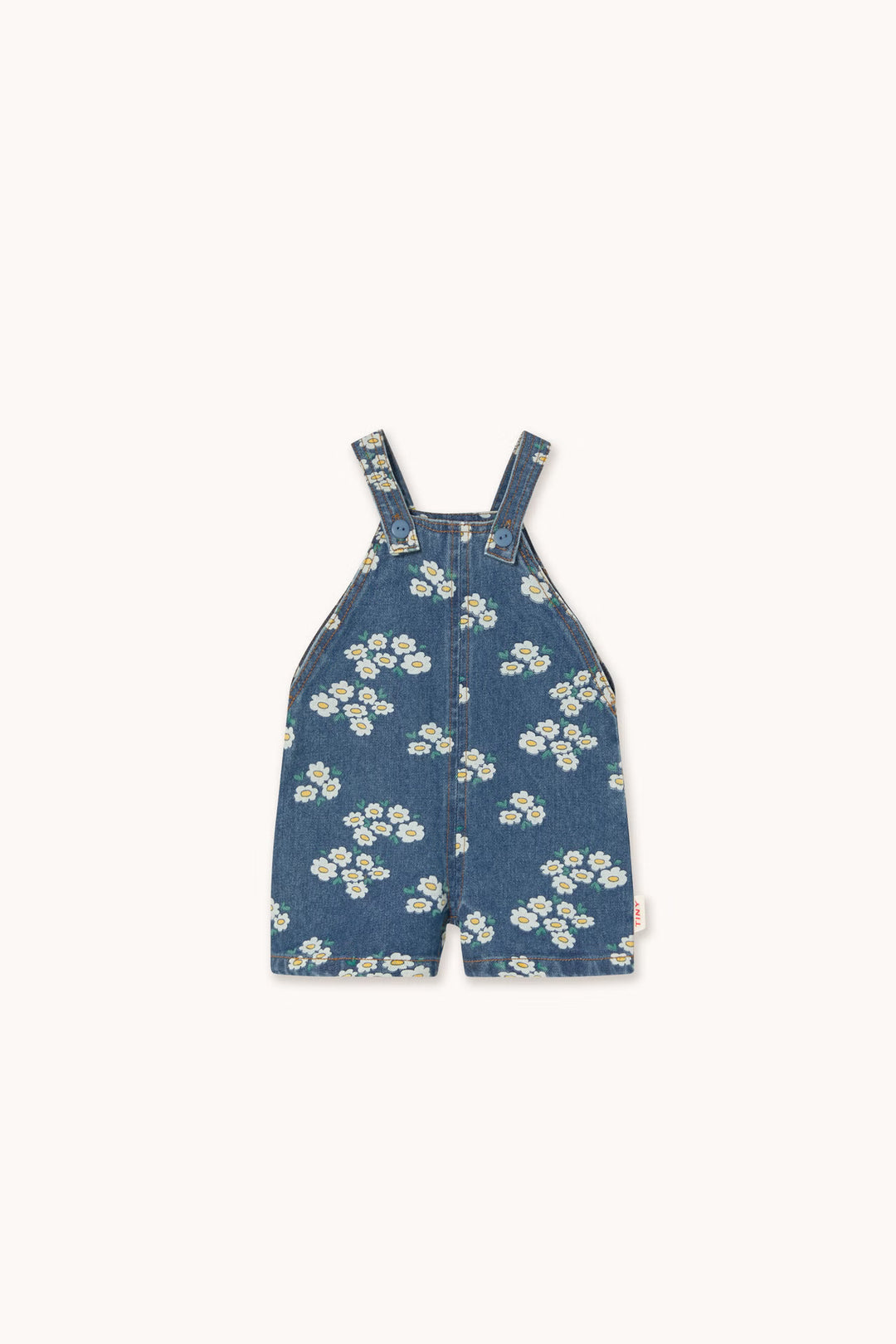 Tiny Cottons – Blossoms Denim Short Dungaree
