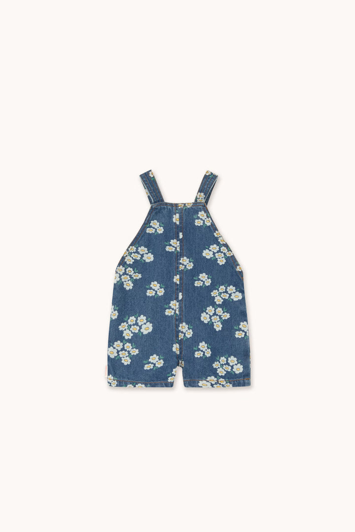 Tiny Cottons – Blossoms Denim Short Dungaree