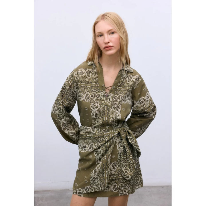 The New Society – Waterlily Skirt in Bandana Print