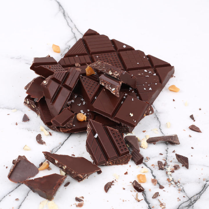Le Chocolat des Francais – Serpent Extra Dark Chocolate, Almonds & Salted Caramel