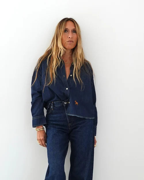 Kerri Rosenthal – Tia Love Reigns Shirt in True Denim