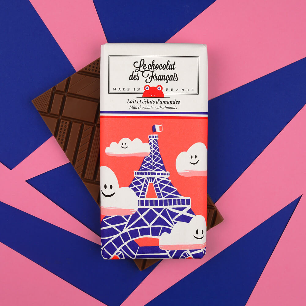 Le Chocolat des Francais – Milk Chocolate & Almond Flakes