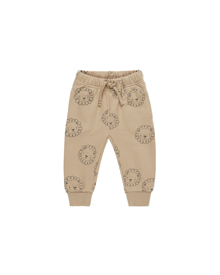 Quincy Mae - Relaxed Fleece Sweatpant in Lions