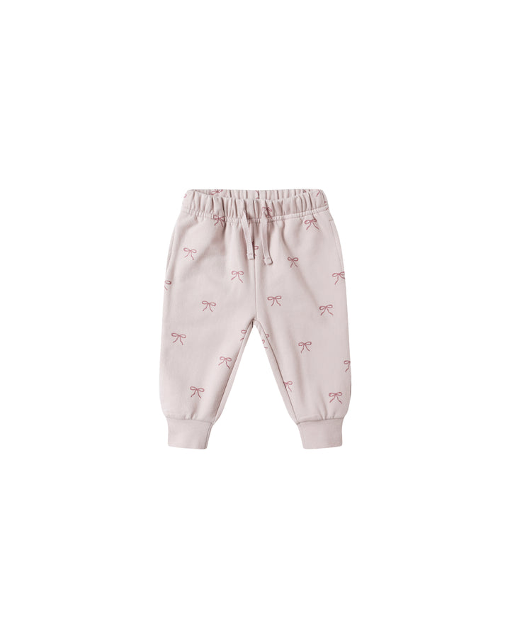 Quincy Mae – Relaxed Fleece Sweatpant in Bows