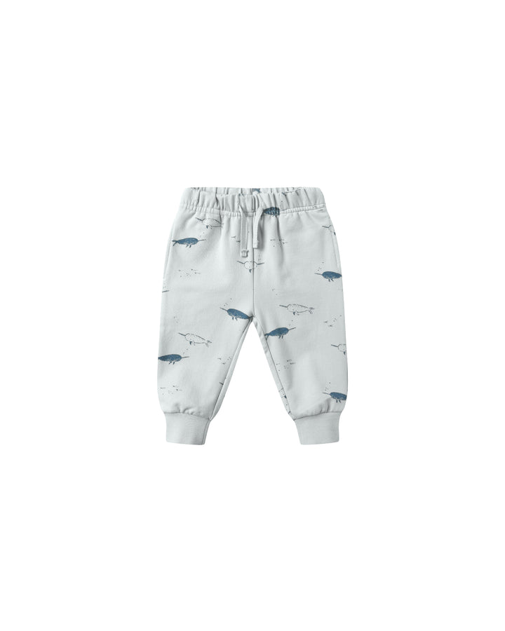 Quincy Mae – Relaxed Fleece Sweatpant in Narwhals