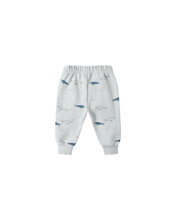 Quincy Mae – Relaxed Fleece Sweatpant in Narwhals